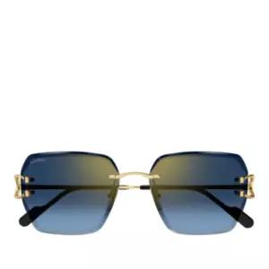 림리스 그라데이션 블루 틴트 선글라스 CT0466S 002 GOLD GOLD BLUE 58