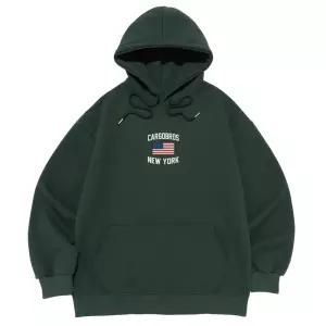 카고브로스 (BIGSIZE) AMERICAN NEWYORK HOOD T-SHIRT (GREEN) - black CB26SSF0805 152229