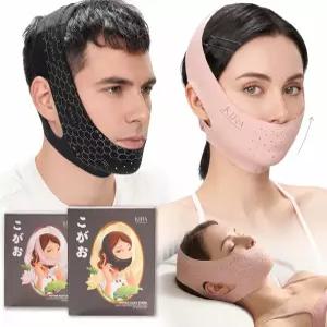 수면 및 코골이 방지를 위한 프리미엄 턱 스트랩 입을 다물게 해주는 CPAP 턱선 셰이퍼 이중 감속기 마우스