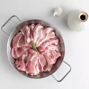 국내산 냉장 한돈 돼지고기 특수부위 돼지 뒷고기 캠핑고기 (500g x 4팩)