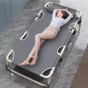 접이식침대 간이침대 사무실 5단 조절 이동식 베드 그레이