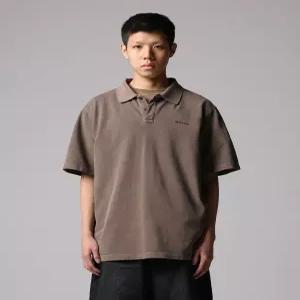 디키즈 가먼트 다이드 피케 셔츠 Brown 857717