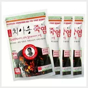 치아용 죽염 250g 4개 - 양치용 가글 잇몸 마사지 3회죽염 소금 개암죽염