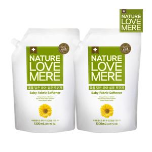 네이쳐러브메레 아기섬유유연제 국화 리필형 1300ml 2팩
