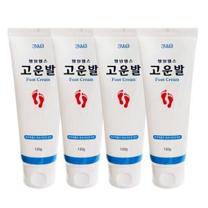 웰빙헬스 고운발 풋크림 튜브 발각질 보습 120g 4개