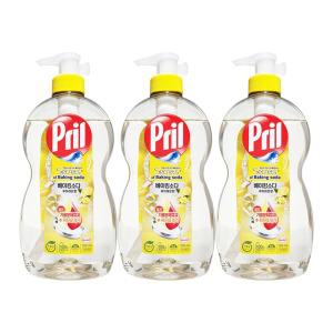 프릴 주방세제 본품 베이킹소다 퓨어 레몬향 700mL X 3개