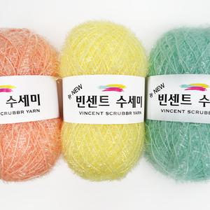 빈센트 수세미실 90g 10+1개덤 대용량 코바늘실 뜨개실