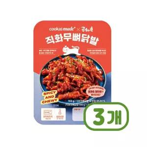 쿠캣 공화춘직화무뼈닭발 즉석조리 153g x 3개