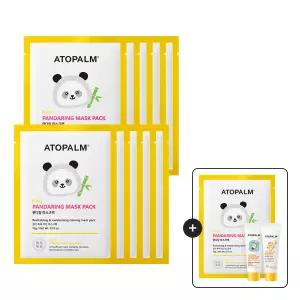 [총10매] 아토팜 판다링 마스크팩+[증정]징크선크림10g+워터프루프선로션10ml+판다마스크1매