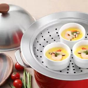 스텐 찜기 찜솥 찜냄비 돔 스티머 (찜판+뚜껑) 24~28cm호환