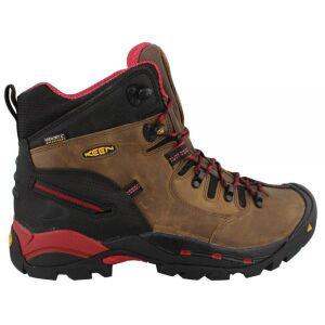 킨 KEEN Utility 남성용 피츠버그 15.2cm(6인치) 스틸 토 방수 작업 부츠, 브라운