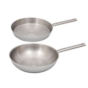 통5중 스텐 후라이팬 24cm 웍팬 28cm 2종세트 인덕션 팬 튀김팬