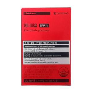대웅제약 에너씨슬 플래티넘 간 건강 밀크씨슬 700mg x 60캡슐
