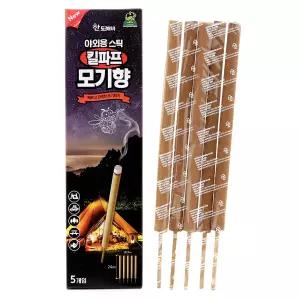 Big Sale) 산도깨비 킬파프 야외용 스틱 모기향 (5입) 5개이상 구입시 1개 추가증정 캠핑용 낚시용 여행용