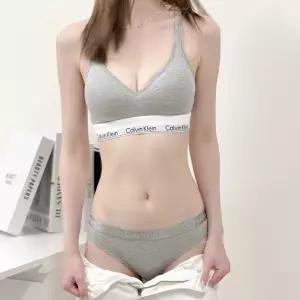 캘빈클라인언더웨어 modern cotton 리프트 스쿱 브라렛세트 qf5490 그레이