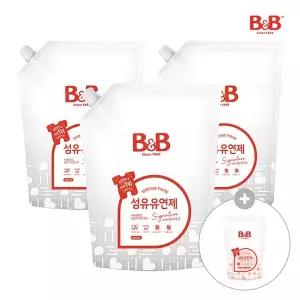 [비앤비][증정] 유아 섬유유연제 베르가못 리필 1500ml x3개 (+유연제800ml증정)