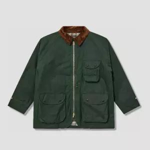 코듀로이 칼라 왁스드 커버올 필드 재킷 DR2A1O 21591-03 400