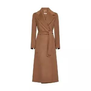 S Max Mara Paolore 벨티드 롱슬리브 코트 2429016151600 045CAMEL TP934690506
