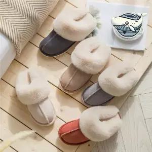 [하프클럽/]겨울 따뜻한 스웨이드 양털슬리퍼 실내 거실용