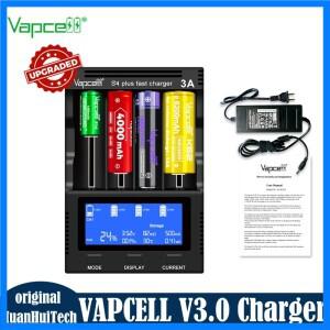 지능형 Vapcell S4 Plus V3.0 고속 충전기 4 슬롯 12A 새로운 스토리지 모드 어댑터가 포함된 강력한 리튬