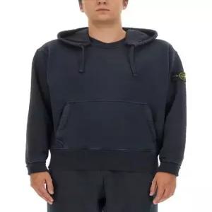 스톤 아일랜드 후드 티셔츠 791566455V0120 NAVY BLUE DOM