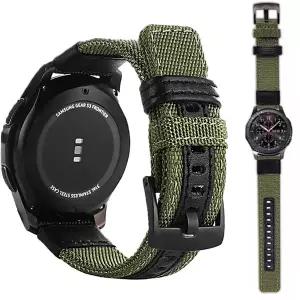 갤럭시 워치 3 용 스트랩 46mm 밴드 기어 s3 프론티어 클래식 나일론 22mm 20mm 와치 우븐 나일론 밴드 20