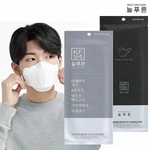 미라클하우스 늘푸른 마스크 KF94 대형 100매 귀편한 숨쉬기편한 병원 약국 공적 귀안아픈 일반 성인 3D 66