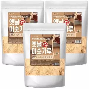 국산 옛날 미숫가루 1kg 3개 통곡물 선식
