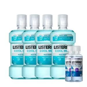 리스테린 쿨민트 마일드 순한 750ml 4개 