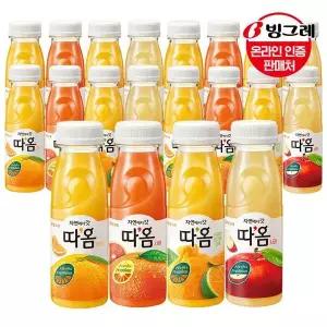 [빙그레][eTV] 빙그레 따옴 주스 4종 20병 /천혜향/자몽/오렌지/사과[35680692]