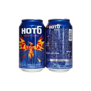 [셀러허브]롯데 핫식스 캔음료 뚱캔 에너지 드링크 355ml x 24개 /s (S42542207)