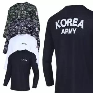 봄 여름 로카티 긴팔 코리아 아미 티셔츠 정품 기능성 쿨론 쿨링 아이스 냉감