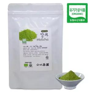 [농부의정원]소아다원 보성녹차 유기농 말차 가루 100g