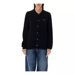 라프리마  블랙 하트 와펜 울 가디건 AX N023 051 1