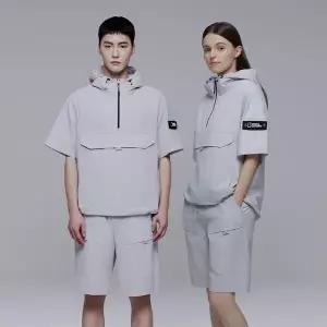 [내셔널지오그래픽](본점)N242UFT141 아델리 경량 우븐 스트레치 반팔 아노락 6종택1