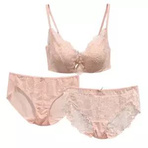 [롯데백화점]예스 (A컵-C컵)복숭아 피치 레이스 노와이어브라 팬티1+1세트 YSWBB701WP701WPB702