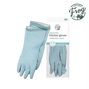 FROG 주방장갑 애쉬블루 라텍스장갑 라텍스 주방고무장갑 컴포트 SM