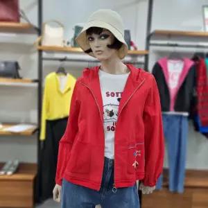 베네통/애플아울렛/메쉬 자수 포켓 후드 점퍼/BAJP61531