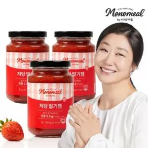 모노밀 저당 딸기잼 알룰로스 280g x 3개