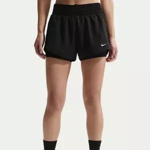 나이키 NIKE 드라이 핏 원 미드라이즈 3인치 투인원 쇼츠 W - 블랙:화이트 DX6013-013 3819575
