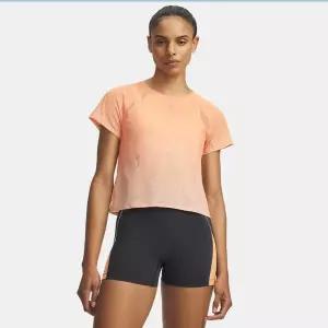언더아머 UNDERARMOUR 6010902-870 오렌지 UA 헤일로 런 여성 반팔 헬스 런닝 스포츠 기능성 티셔츠