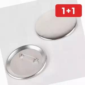 핀버튼만들기 메탈 핀버튼 뱃지제작 뱃지 58MM DIY핀버튼 재료 (1+1)