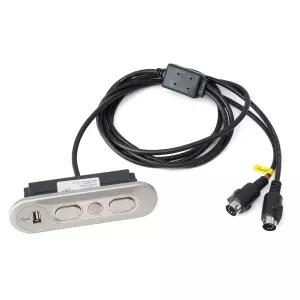 YUXIVCNE KDH127H-001 핸드 컨트롤 스위치 5 버튼 핀 프롱 USB 포트 리프트 의자 및 소파용 은색 교체 부품
