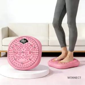 WINNECT 360회전 발바닥 지압 마사지판 허리 스트레칭 발지압 스텝퍼 발지압판 스탭퍼 스마트 디지털