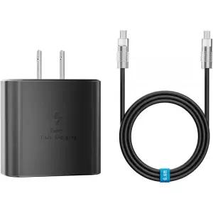 45W 타입 C 고속 충전기, Waimeto 초고속 충전기 1m(3.3피트) to 롱 충전 케이블 갤럭시 S24 울트라/S24/S2
