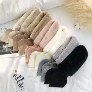 머플러 목도리 겨울 보온 예쁜 고급스럽고 소프트한 촉감 퍼 코디