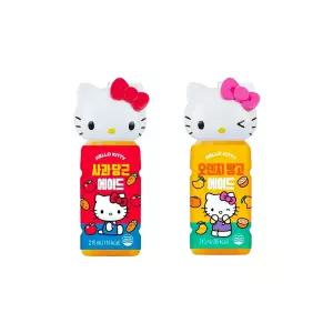 헬로키티 사과당근 x 오렌지망고 에이드 210ml 2개 혼합세트