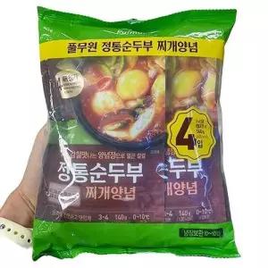 풀무원 정통순두부찌개양념140g4 x 2개 b46230 (29266930)