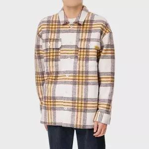 디키즈 릴렉스드 플래드 롱 슬리브 셔츠 Cream 355385