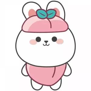 TBZ 쥬시 프렌즈 복숭아 (키링) 보석십자수